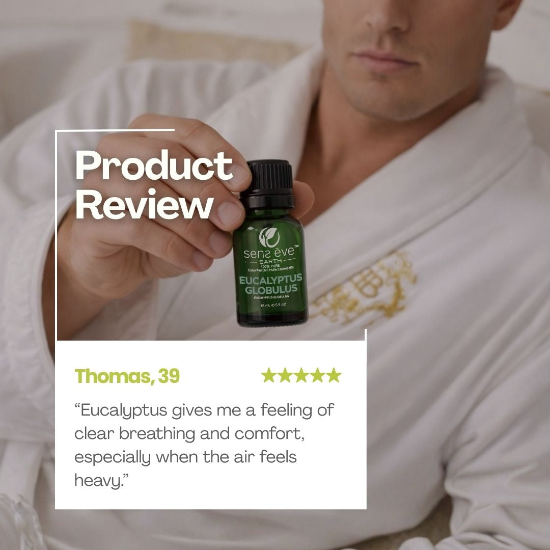 EUCALYPTUS GLOBULUS (Eucalyptus Globulus) 100% Pure and Natural Essential Oil - 15mL