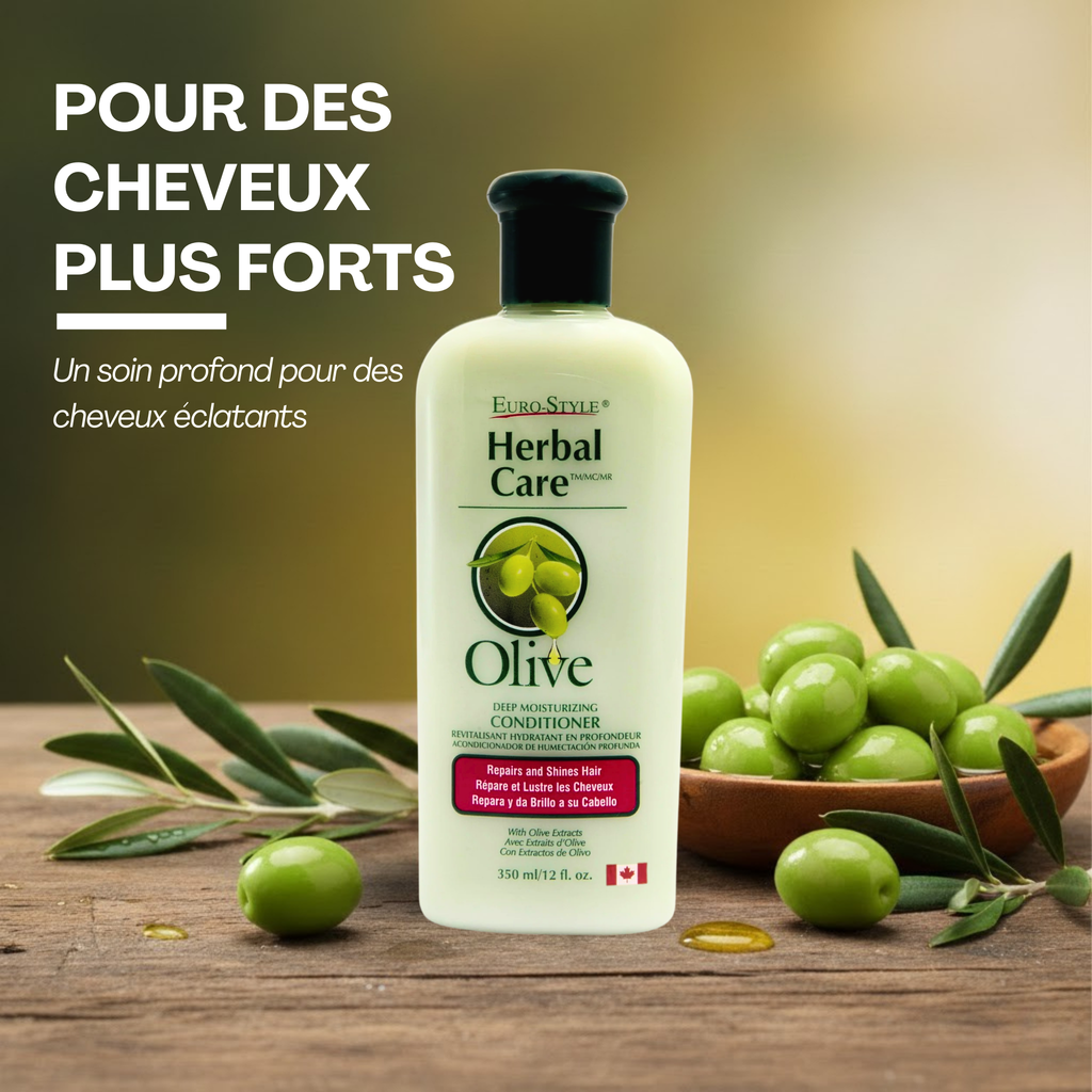Herbal Care – Après-Shampooing Hydratant Intense, Huile d'Olive, 350ml