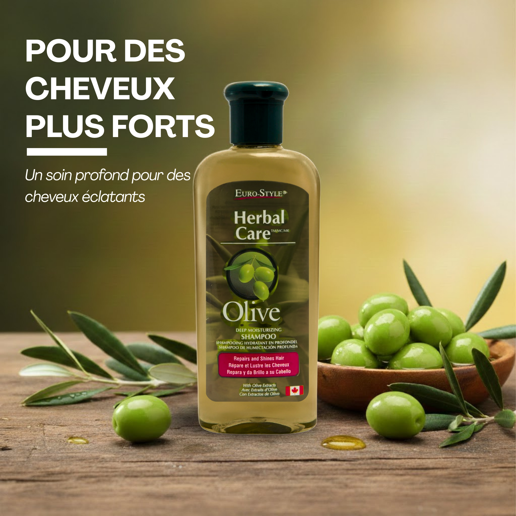 INTENSE MOISTURIZING SHAMPOO (Olive Oil) - 350mL