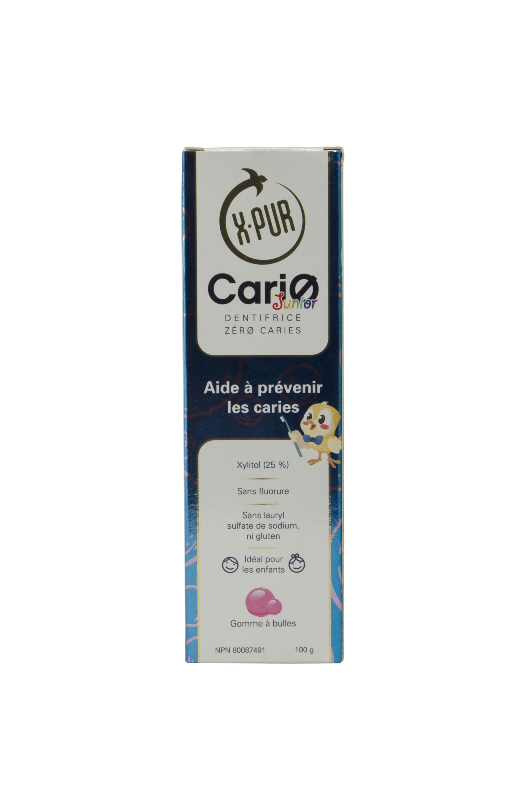 Cario 100% NATURAL ANTI-CAVITY TOOTHPASTE Bubble Gum Flavor