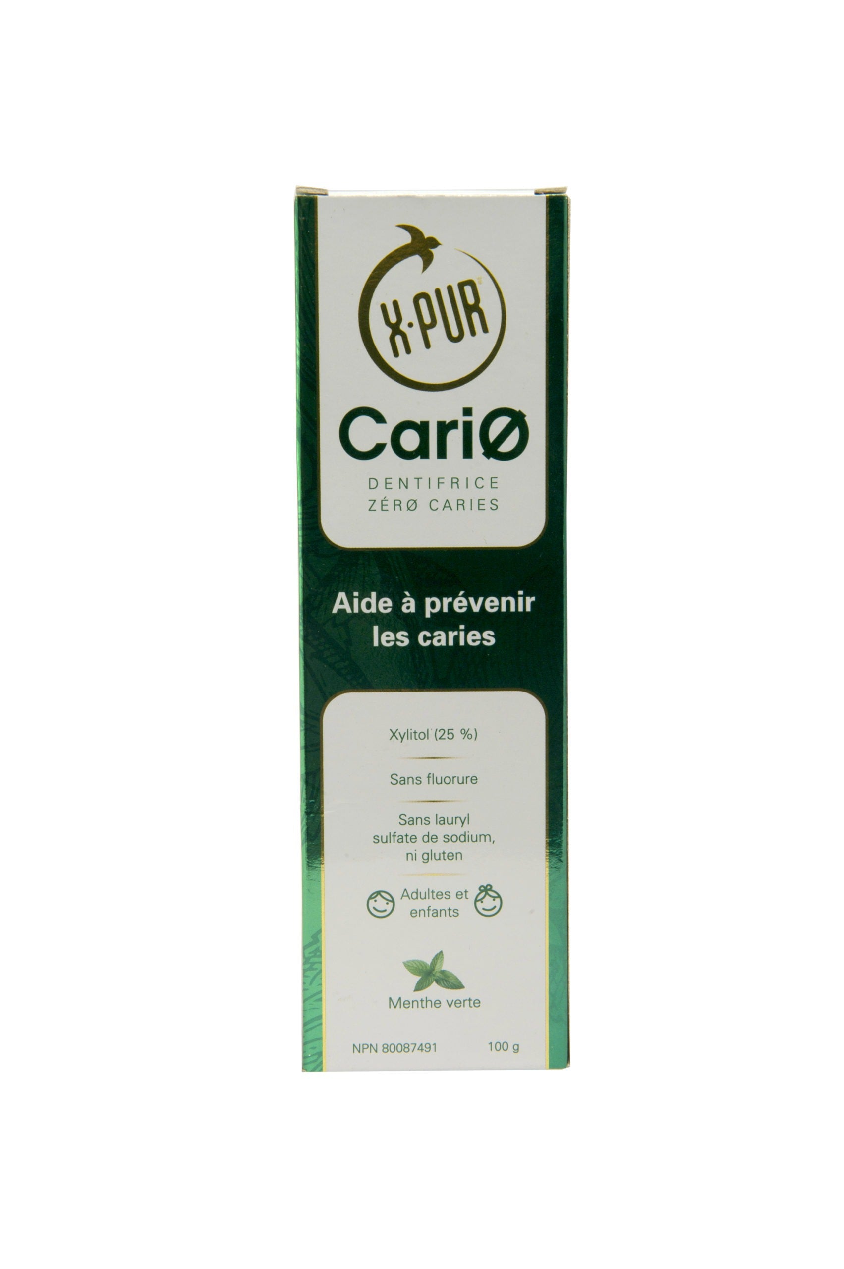 Cario 100% NATURAL ANTI-CAVITY TOOTHPASTE Mint Flavor