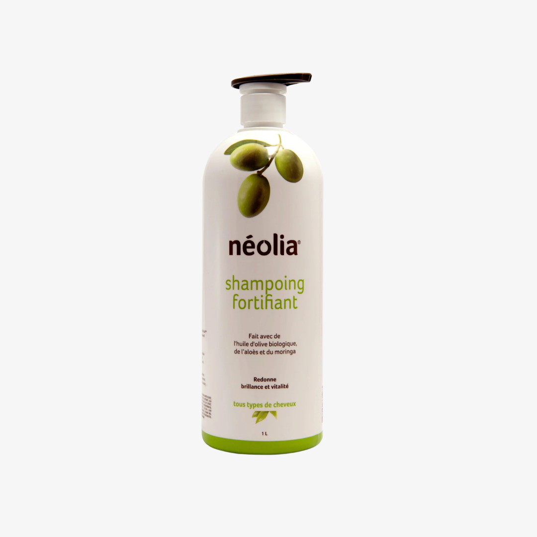SHAMPOOING FORTIFIANT (Huile d'Olive Biologique, Aloès et Moringa) - 1L
